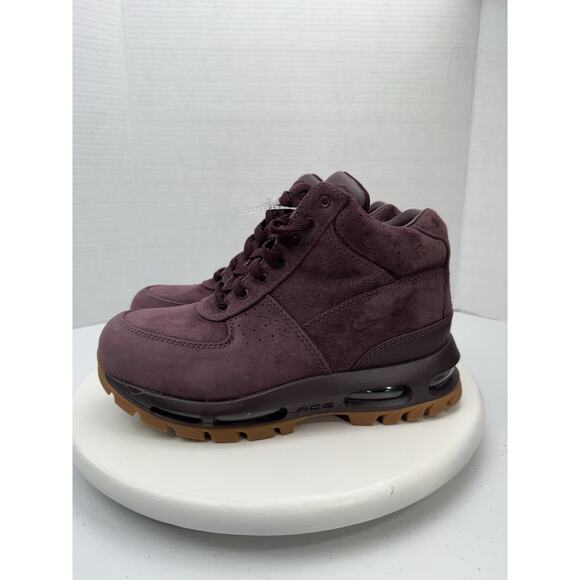 Nike Air Max Goadome Womens Sz 8 Burgandy Waterproof Suede Boots 865031-602 NEW - Picture 1 of 11